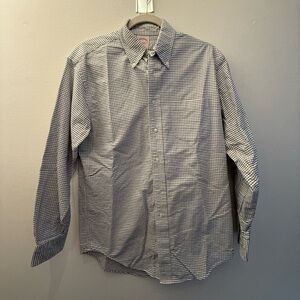 Men's brooks brothers Checked Button-Down Shirt in Blue and White